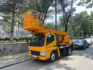 ამწე კალათა ამწე ლიფტი მომსახურება გამოძახებით